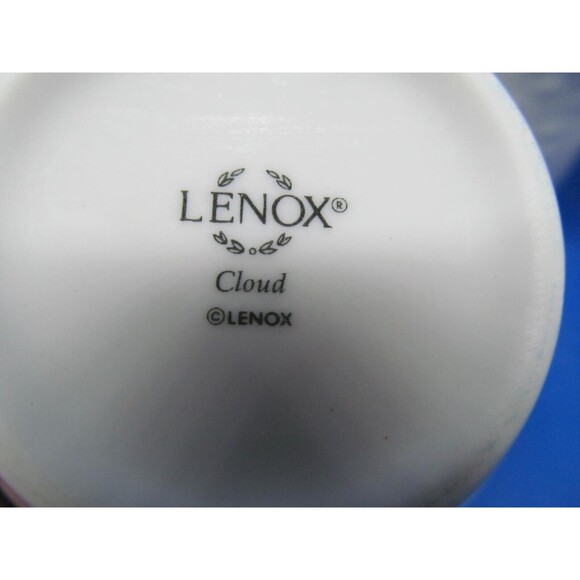 Lenox Butterfly Meadow Cloud White Embossed Butterflies And Leaves Mugs Set of 3 - Picture 10 of 16